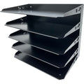 Huron Horizontal Slots Desk Organizer, Black, HURHASZ0161