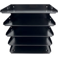 Huron Horizontal Slots Desk Organizer, Black, HURHASZ0149
