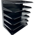 Huron Horizontal Slots Desk Organizer, Black, HURHASZ0153