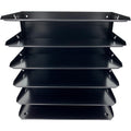 Huron Horizontal Slots Desk Organizer, Black, HURHASZ0153