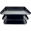 Huron Horizontal Slots Desk Organizer, Black, HURHASZ0159