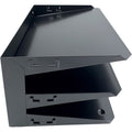 Huron Horizontal Slots Desk Organizer, Black, HURHASZ0159
