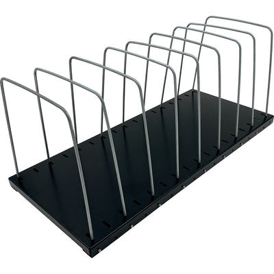 Huron Metal Wire Vertical Slots Organizer/Sorter, Black, HURHASZ0158