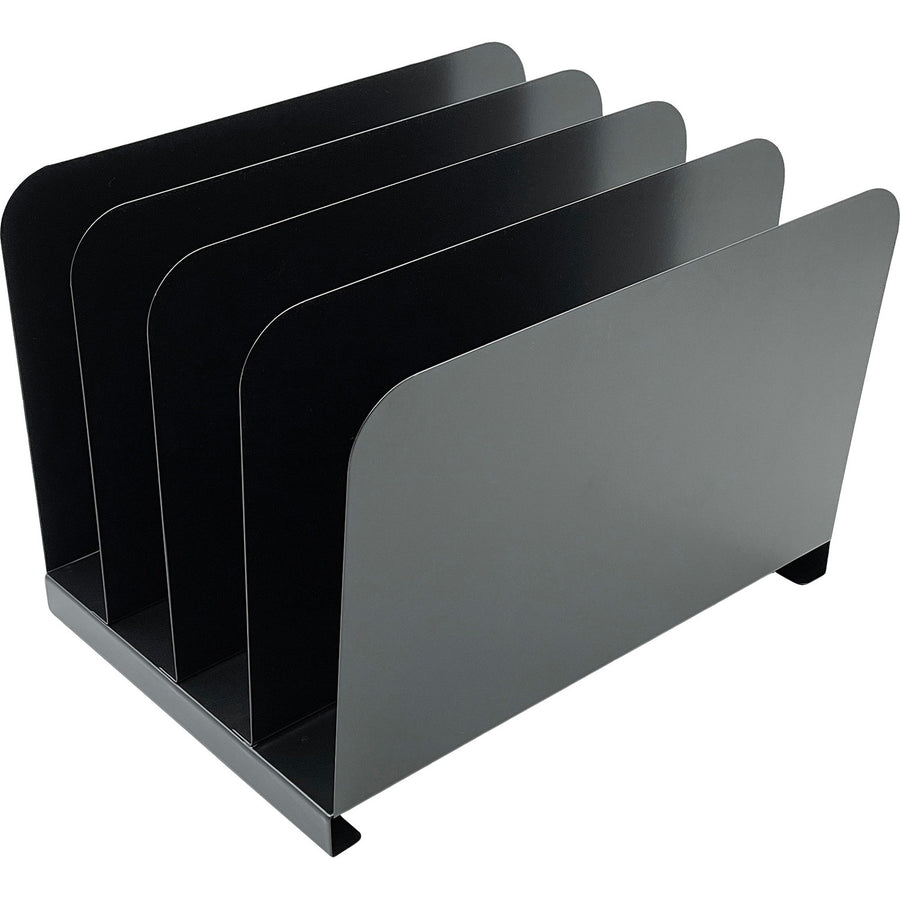 Huron Vertical Desk Organizer, 11" x 7.75", Black, Steel, Durable, HURHASZ0147