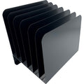 Huron Slanted Vertical Slots Desktop Organizer, Black, HURHASZ0156