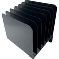Huron Slanted Vertical Slots Desktop Organizer, Black, HURHASZ0156