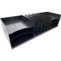 Huron Vertical/Horizontal Combo Desk Organizer, Black, HURHASZ0170