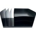 Huron Combo Slots Desk Organizer, Black, HURHASZ0148