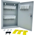 Huron Slotted Heavy-duty Key Cabinet, Gray, 30 Key, HURHASZ0126