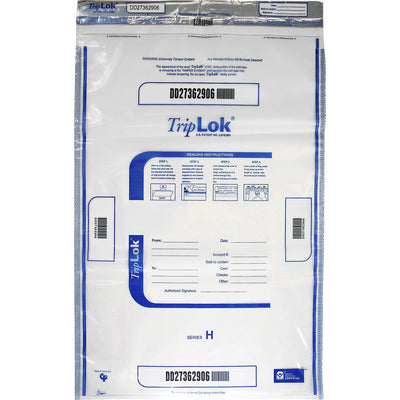 ControlTek TripLOK High-Performing Security Bags, Clear, 50 / Pack, CNK585059