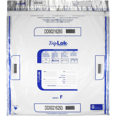 ControlTek TripLOK High-Performing Security Bags, Clear, 5 / Carton, CNK585064