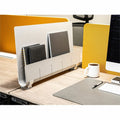 Deflecto Standing Desk Privacy Panel Organizer, Gray, DEF400005