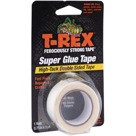 Shurtech T-REX Double Sided Super Glue Tape, White, DUC286853