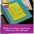 3M Post-it Super Sticky Notes - Energy Boost Color Collection, Limeade, 24 / Pack, MMM66024SSAUCP
