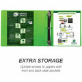 Samsill Earthchoice Durable View Binder, Assorted, 8 1/2" Width x 11" Length, 4 / Pack, SAMMS48669