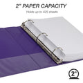 Samsill Earthchoice Durable View Binder, Assorted, 8 1/2" Width x 11" Length, 4 / Pack, SAMMS48669