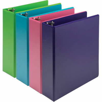 Samsill Earthchoice Durable View Binder, Assorted, 8 1/2" Width x 11" Length, 4 / Pack, SAMMS48689