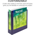 Samsill Earthchoice Durable View Binder, Assorted, 8 1/2" Width x 11" Length, 4 / Pack, SAMMS48689