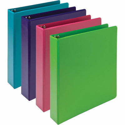 Samsill Earthchoice Durable View Binder, Assorted, 8 1/2" Width x 11" Length, 4 / Pack, SAMMS48659