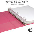 Samsill Earthchoice Durable View Binder, Assorted, 8 1/2" Width x 11" Length, 4 / Pack, SAMMS48659
