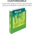 Samsill Earthchoice Durable View Binder, Assorted, 8 1/2" Width x 11" Length, 4 / Pack, SAMMS48659