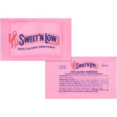 J.M. Smucker SWEET'N Low Low-Sugar Substitute Packets, 400 / Box, SMU50150