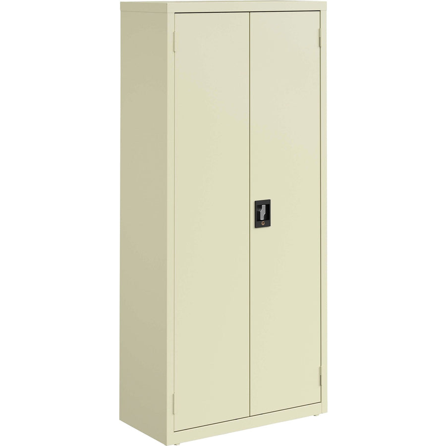 Lorell Fortress Series Slimline Storage Cabinet, 30" x 66", Putty, Steel, Locking System, LLR69830PTY