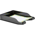 Deflecto AntiMicrobial DocuTray, Black, DEF63906