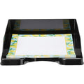 Deflecto AntiMicrobial DocuTray, Black, DEF63906