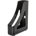 Deflecto AntiMicrobial Magazine File, Black, DEF63909