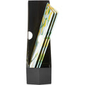 Deflecto AntiMicrobial Jumbo Magazine File, Black, DEF63907