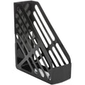 Deflecto AntiMicrobial Jumbo Magazine File, Black, DEF63907
