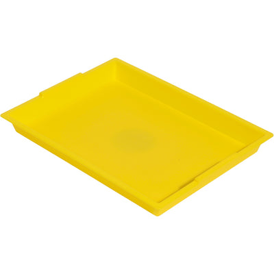 Deflecto Antimicrobial Finger Paint Tray, Yellow, DEF39507YEL