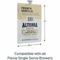 Lavazza North America Flavia Freshpack Alterra French Vanilla Flavored Coffee, 100 / Carton, LAV48009