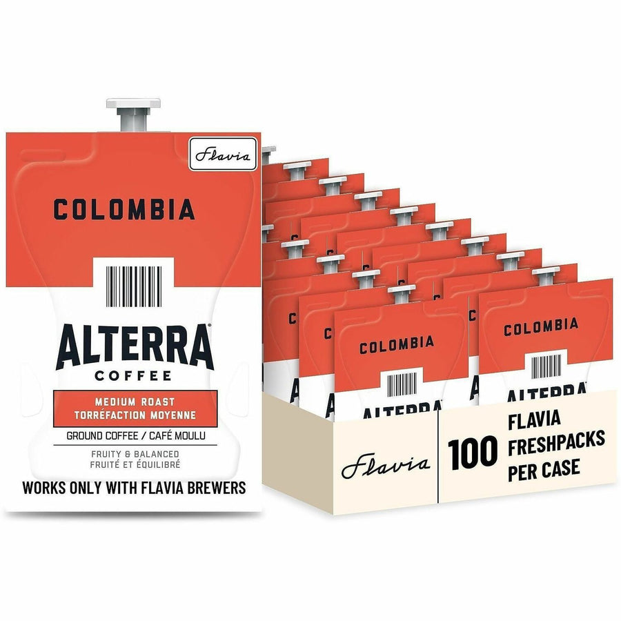 Flavia Alterra Medium Colombia Coffee Freshpack, 100 / Carton, LAV48006