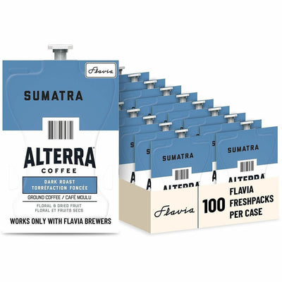 Lavazza North America Flavia Freshpack Alterra Roasters Sumatra Coffee, 100 / Carton, LAV48017