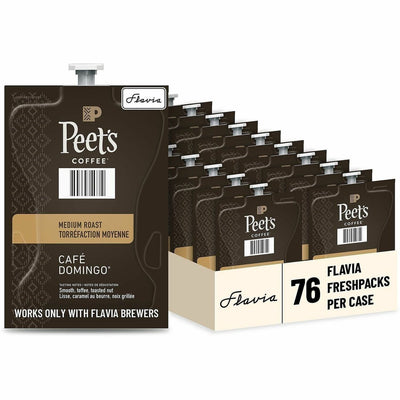 Lavazza North America Flavia Freshpack Peet's Cafe Domingo Coffee Freshpack, 76 / Carton, LAV48035