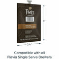 Lavazza Flavia Freshpack Peet's Cafe French Roast Coffee, 76 / Carton, LAV48036