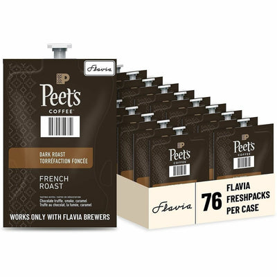 Lavazza North America Flavia Freshpack Peet's Cafe French Roast Coffee, 76 / Carton, LAV48036