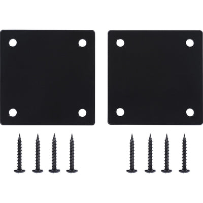 Lorell Mounting Plate for Modular Device - Black, 2 / Pack, LLR86942
