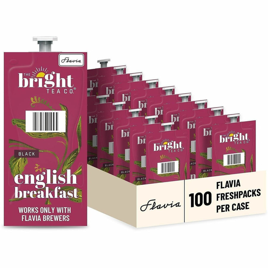 Flavia Bright Tea Co English Breakfast Tea, 100 / Carton, LAV48027