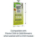 Lavazza Flavia Bright Tea Co. Green Tea with Honey Iced Green Tea Freshpack, 100 / Carton, LAV48049