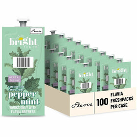 Lavazza Flavia Bright Tea Co. Peppermint Herbal Tea Herbal Tea Freshpack, 100 / Carton, LAV48025