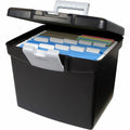 ERA Group Storex Portable File Storage Box with XL Lid, Black, STX61504U01C