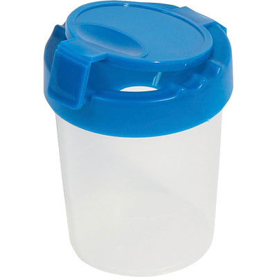 Deflecto Antimicrobial Kids No Spill Paint Cup Blue, DEF39515BLU