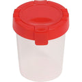 Deflecto Antimicrobial Kids No Spill Paint Cup Red, DEF39515RED