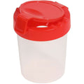 Deflecto Antimicrobial Kids No Spill Paint Cup Red, DEF39515RED