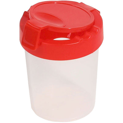 Deflecto Antimicrobial Kids No Spill Paint Cup Red, DEF39515RED