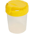 Deflecto Antimicrobial Kids No Spill Paint Cup Yellow, DEF39515YEL