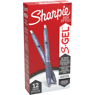 Newell Sharpie S-Gel Fashion Retractable Pens 0.7 mm Black, SAN2126232
